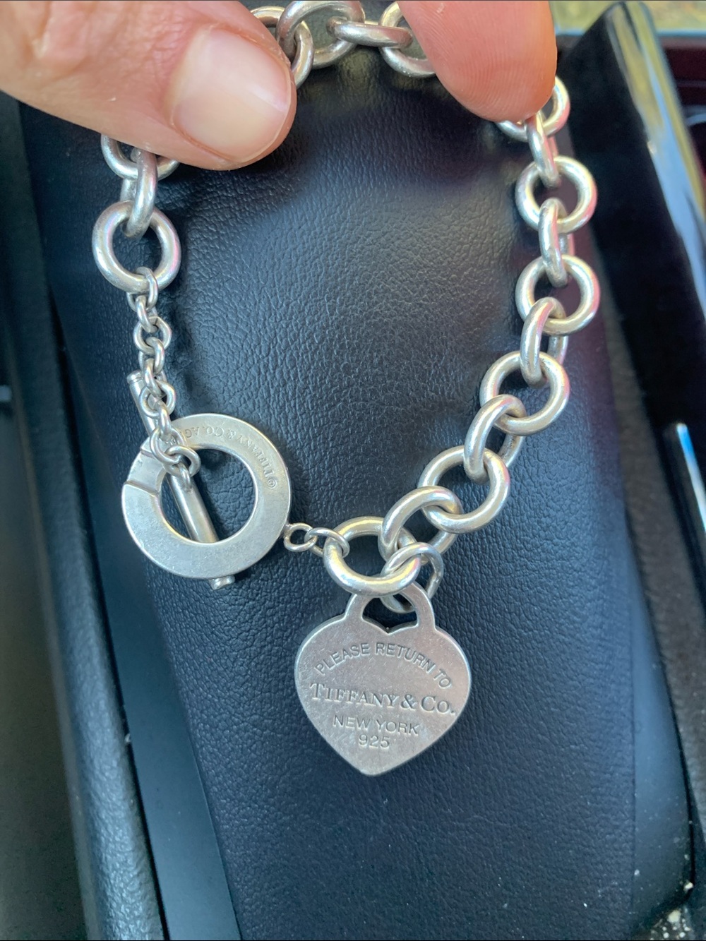 Tiffany & Co. Sterling Silver Heart Tag Toggle Bracelet